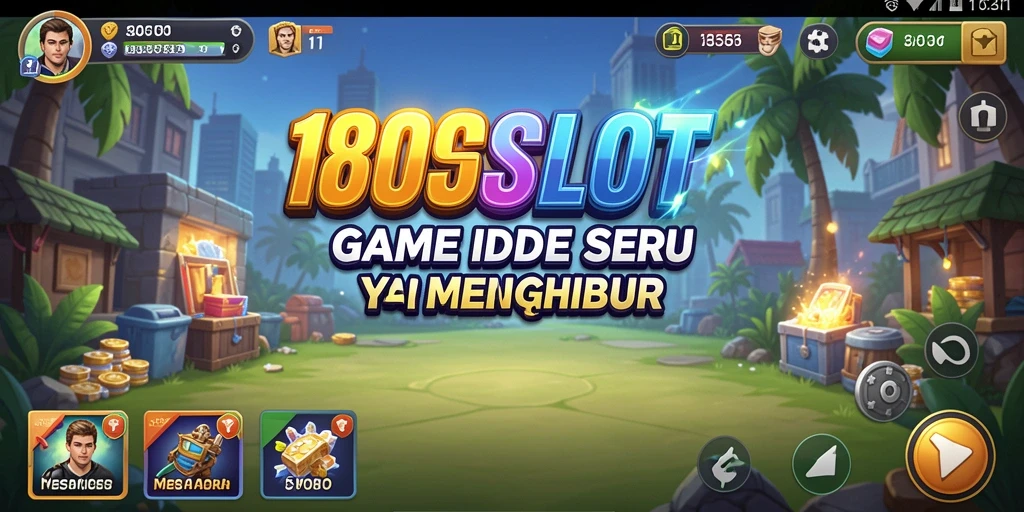 Tampilan gameplay menarik yang menggambarkan mesin slot di 180SLOT.
