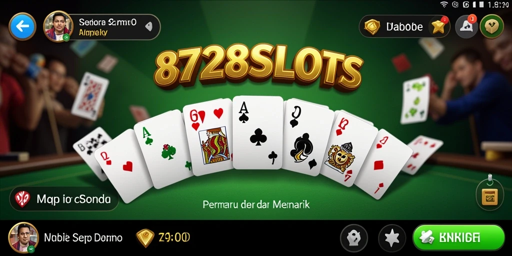 Screenshot utama 8728SLOTS dengan gameplay Domino yang menarik.