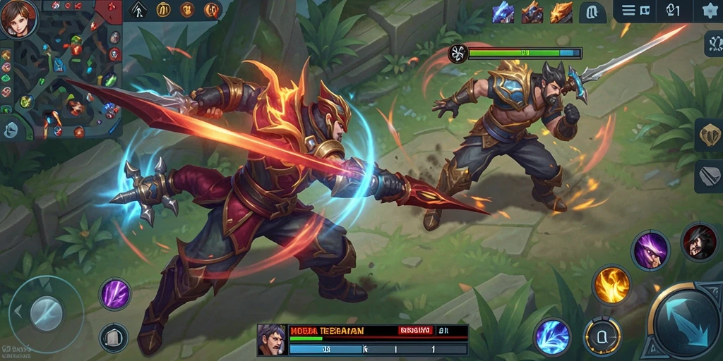 Gameplay seru dan grafis menakjubkan dari 8ZK dalam pertempuran MOBA.