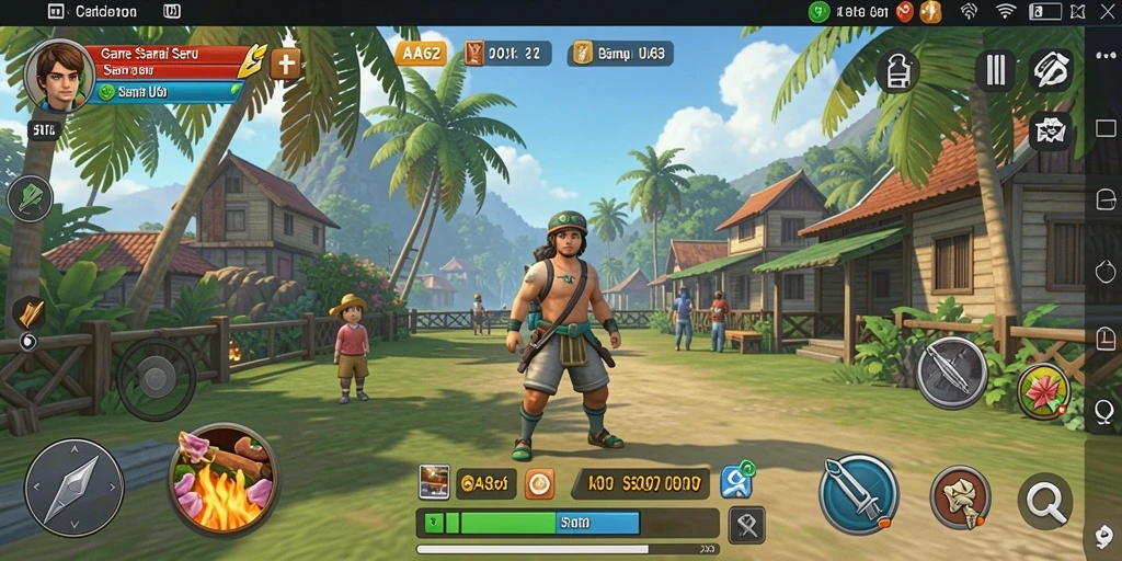 Screenshot AA62 menampilkan gameplay seru dan santai.