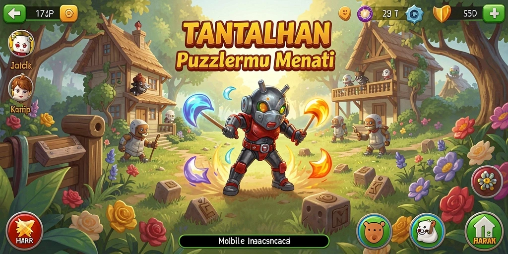 Screenshot gameplay <strong>HARAPJP</strong> menampilkan tantangan Puzzle yang mengasyikkan.