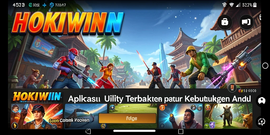 Tampilan antarmuka HOKIWIN yang memudahkan pengguna.