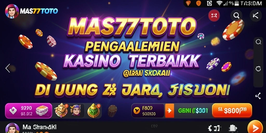Screenshot dari gameplay menarik MAS77TOTO menunjukkan kegembiraan permainan kasino.