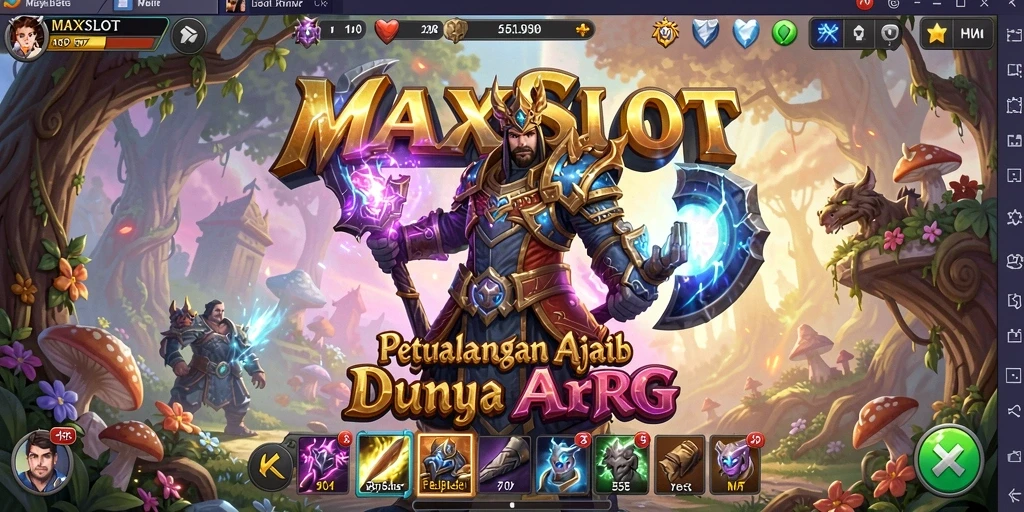 Tampilan gameplay <strong>MAXSLOT</strong> yang memukau dengan aksi penuh petualangan.