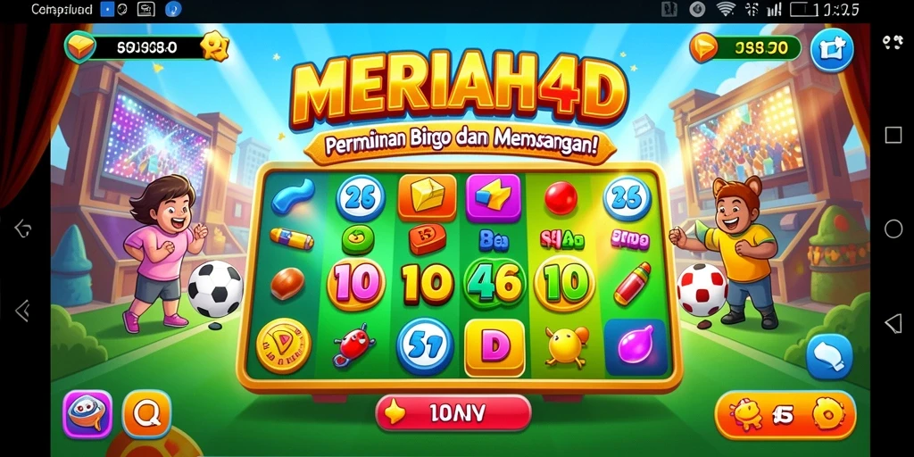 Gameplay seru di MERIAH4D saat bermain Bingo dengan teman.