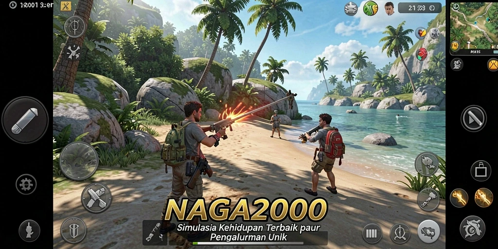 Gameplay menarik dari NAGA2000 dengan interaksi yang seru.