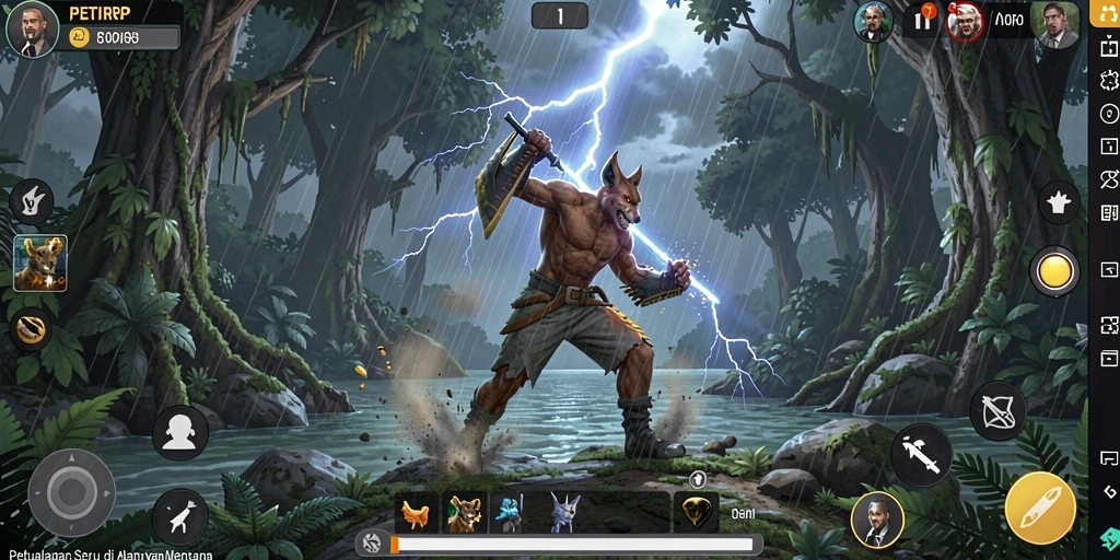 Tampilan gameplay PETIRRP yang menarik saat menjelajahi dunia petualangan.