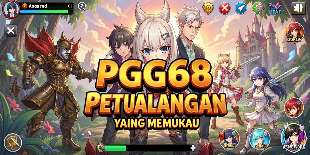 Tampilan gameplay PGG68 yang menakjubkan dan penuh warna.