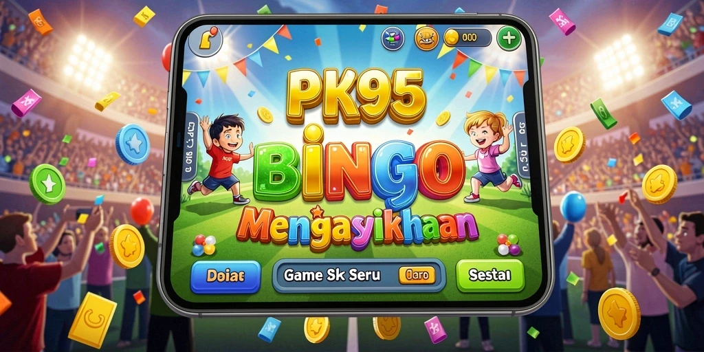 Screenshot gameplay PK95 menampilkan suasana permainan Bingo yang seru.