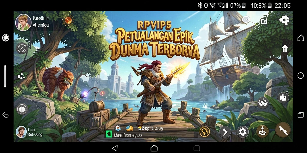 Screenshot RPVIP5 menampilkan aksi luar biasa dalam dunia petualangan.