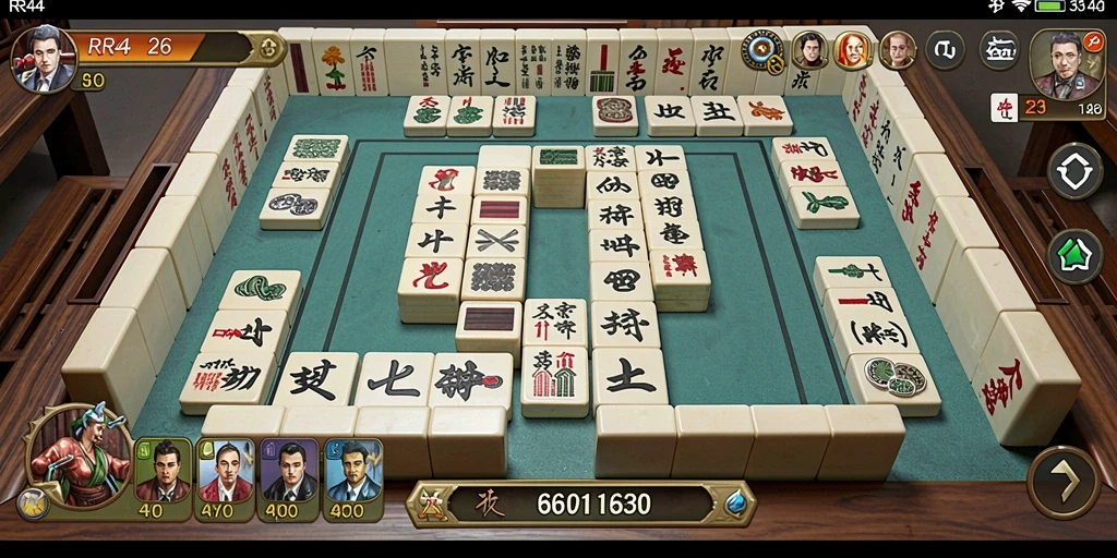Tampilan gameplay menyenangkan dari game Mahjong RR44.