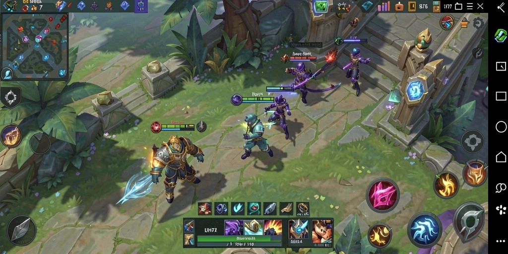Tampilan gameplay UH77 yang intens dan mendebarkan dalam pertempuran tim.