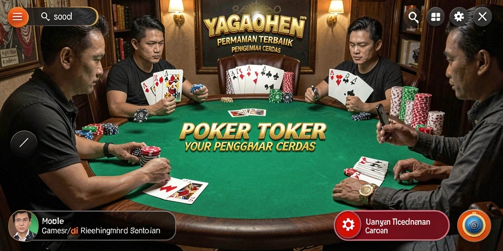 Tampilan menarik dari gameplay YAGAOHEN yang penuh aksi poker.